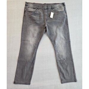 Jachs New York Jeans Men's 44x32 Gray Mid Rise Soft Stretch Slim Straight NWT